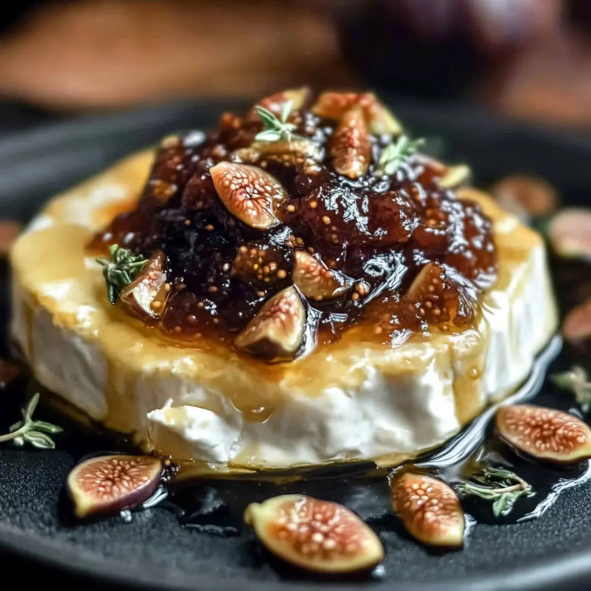 Gooey Baked Brie with Fig Jam