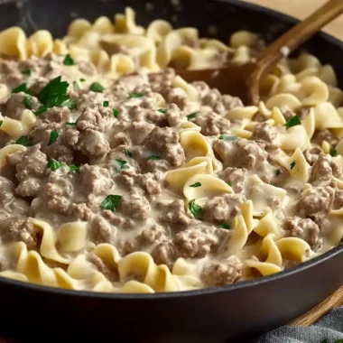Ground Beef Stroganoff