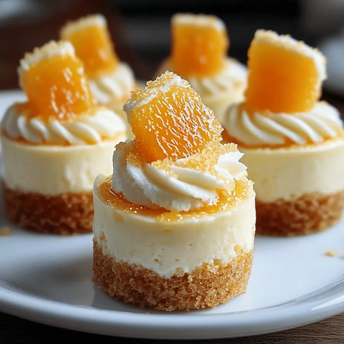 Orange Creamsicle Mini Cheesecakes