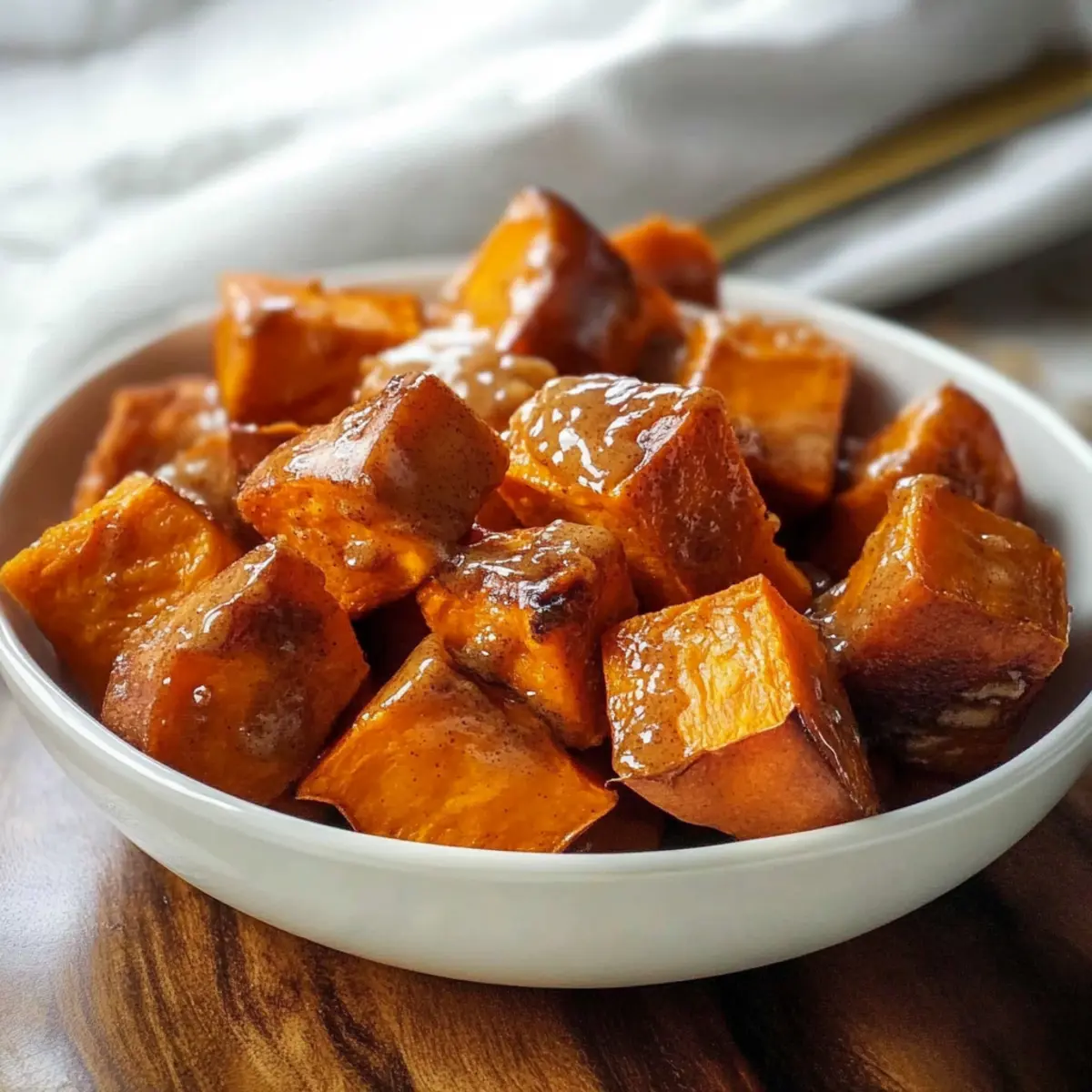 Cinnamon Butter Baked Sweet Potato