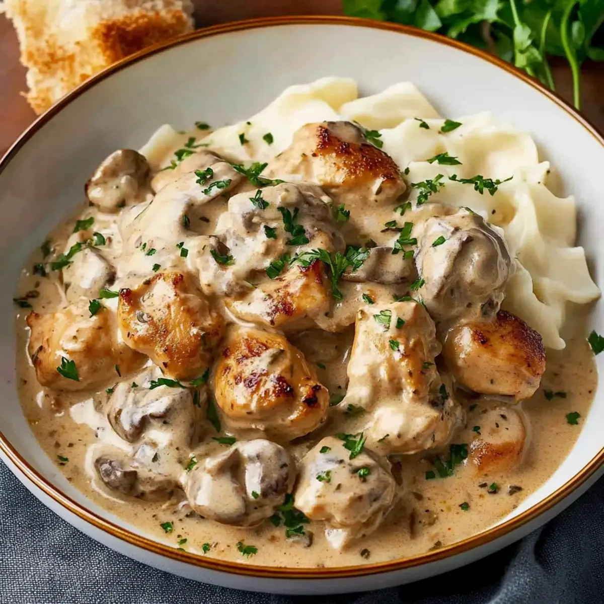 Rich Chicken Stroganoff