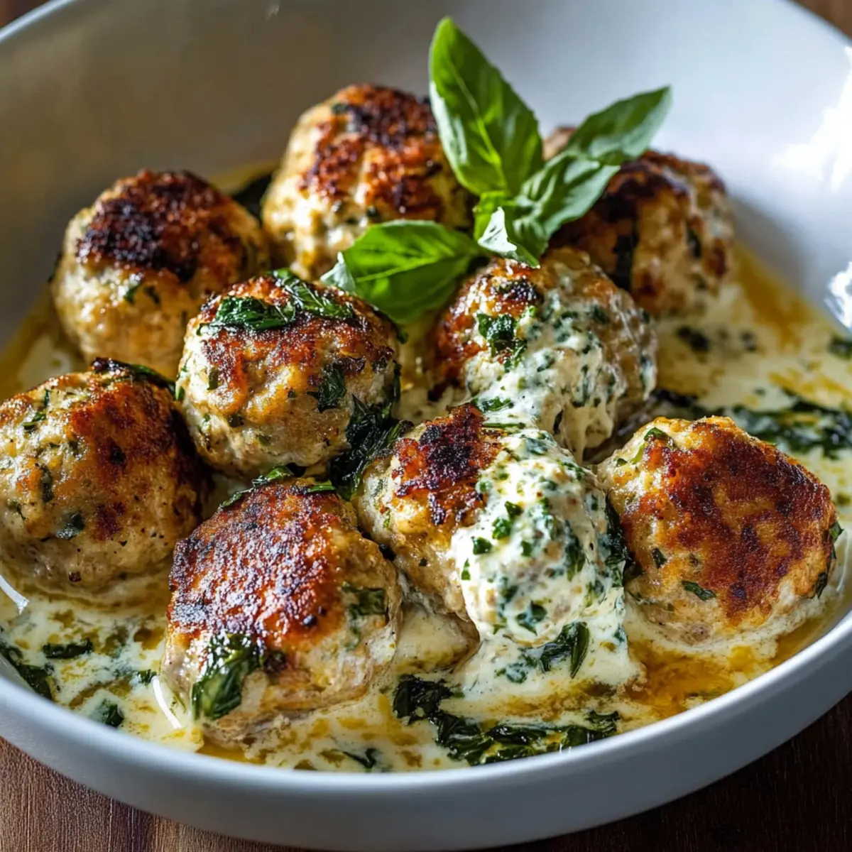 Baked Chicken Ricotta Meatballs