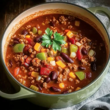Hearty Turkey Vegetable Chili