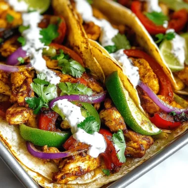 Sheet Pan Chicken Fajitas