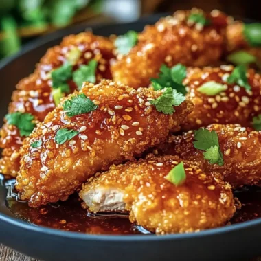 Baked Crunchy Hot Honey Chicken
