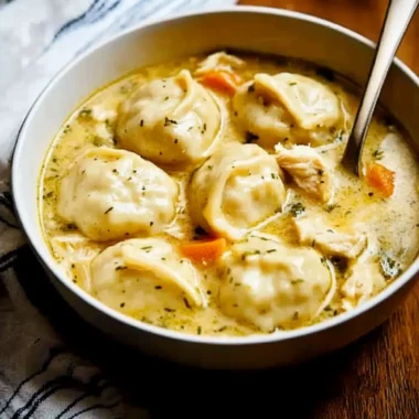 One Pot Chicken Dumpling Soup
