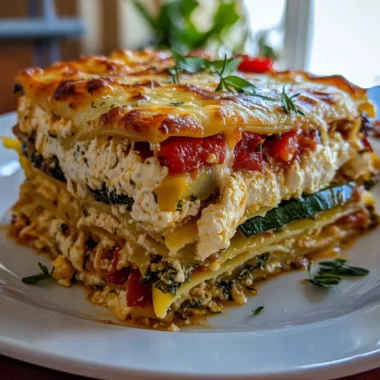 Layered Mediterranean Vegetable Lasagna with Creamy Ricotta