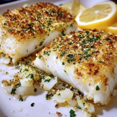 Baked Cod with Lemon Herb Crust