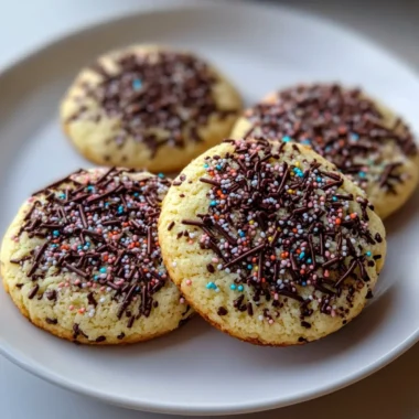 Chocolate Sprinkle Sugar Cookies