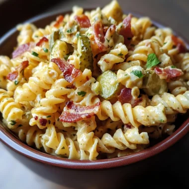 Pickle Pasta Bacon Salad
