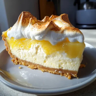 Tangy Lemon Meringue Cheesecake