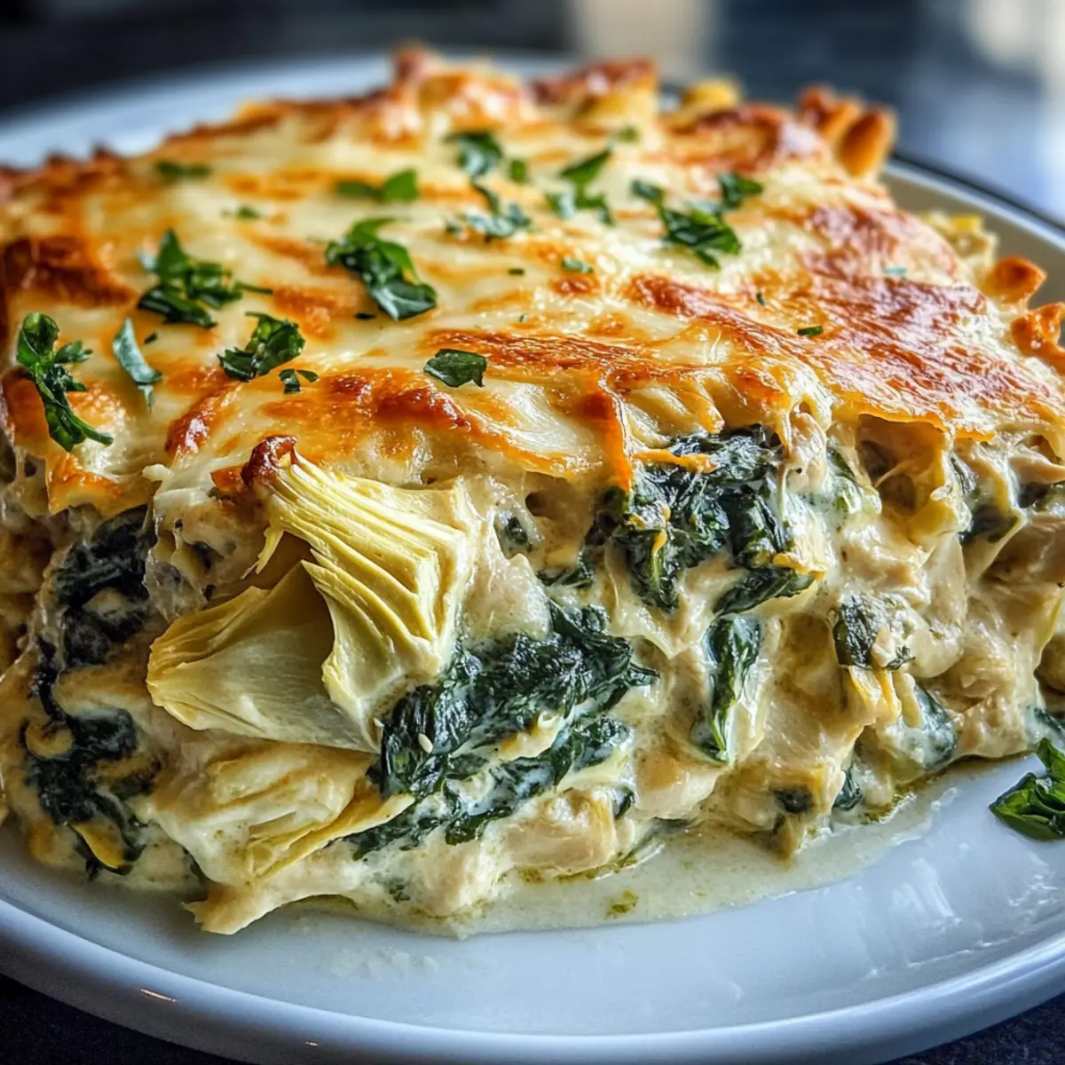 Spinach and Artichoke Chicken Casserole