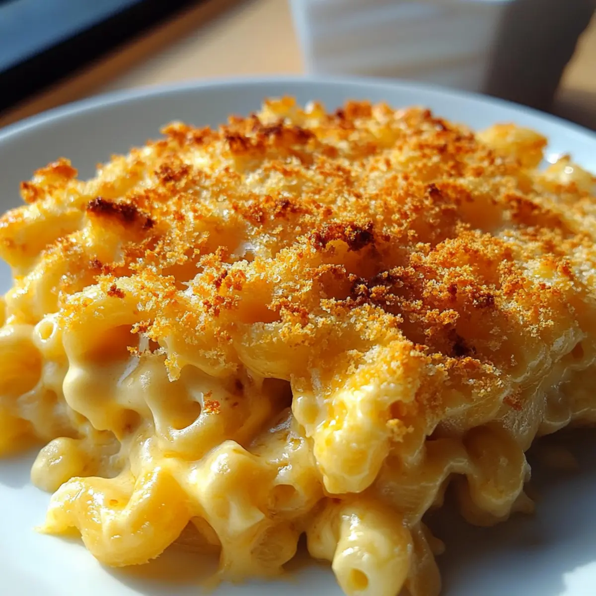 Creamy Baked Cheddar Mac-and-Cheese