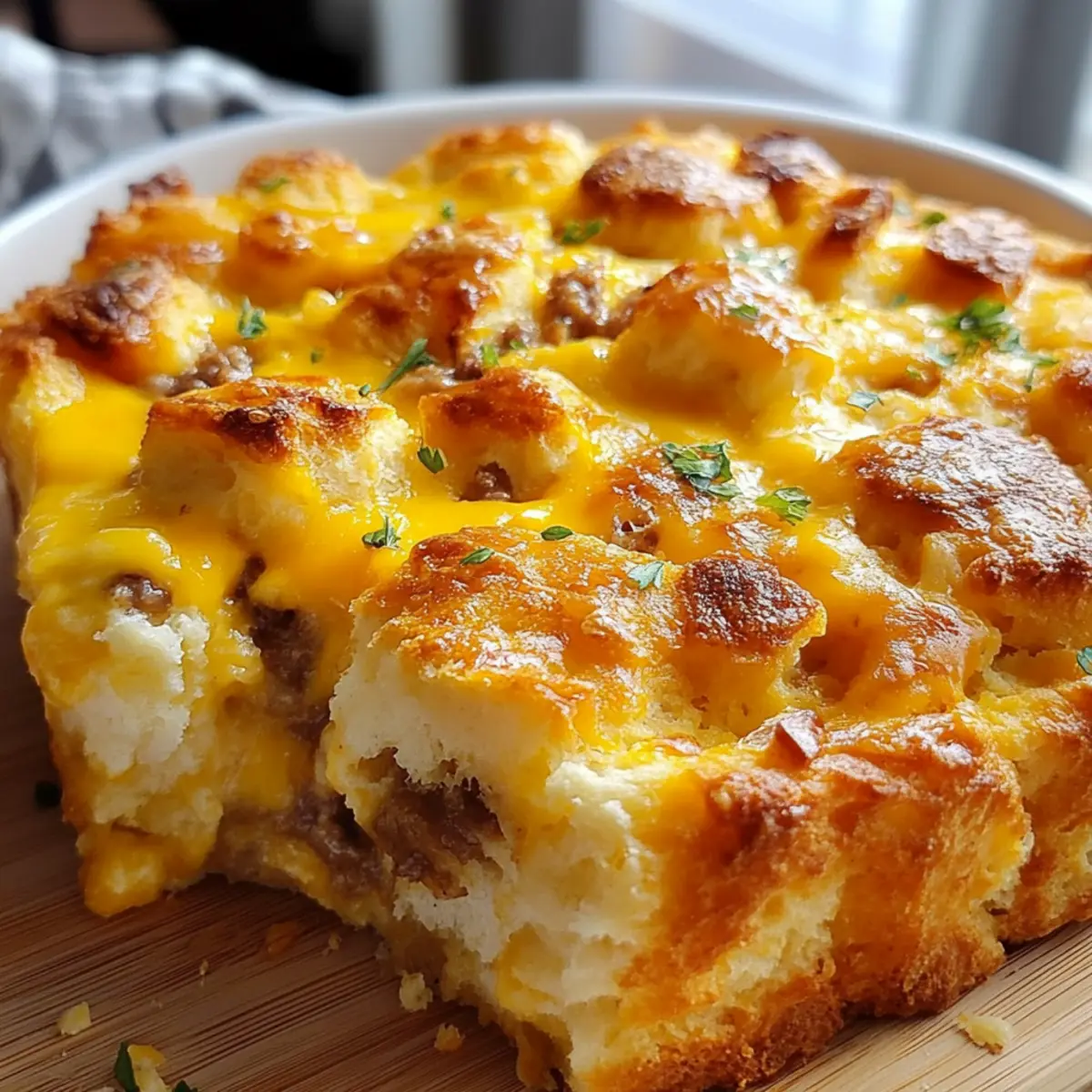 Biscuit And Gravy Breakfast Casserole