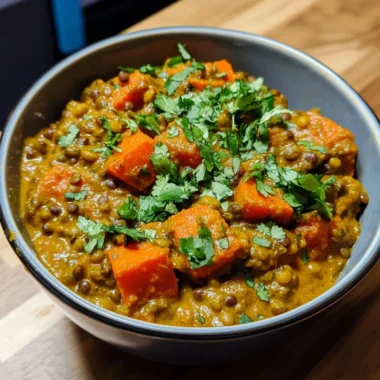 Slow Cooker Sweet Potato and Lentil Tikka Masala