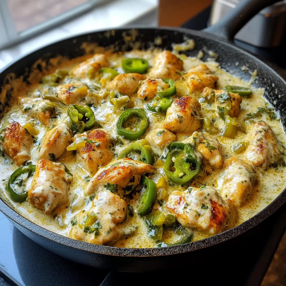 Creamy Jalapeño Chicken Skillet