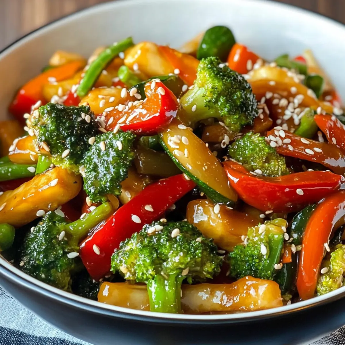 Veggie Stir-Fry with Ginger Soy Sauce