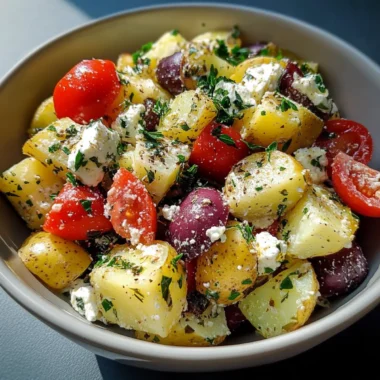 Homemade Greek Potato Salad