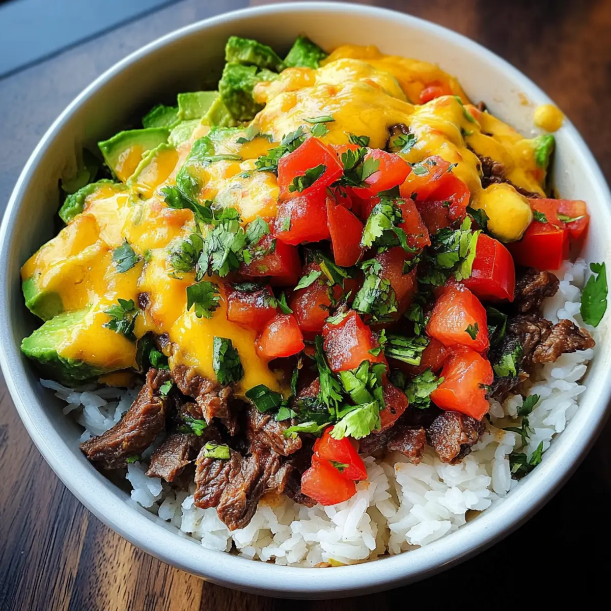 Steak Queso Bowl