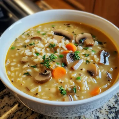 Wild Rice Mushroom Soup