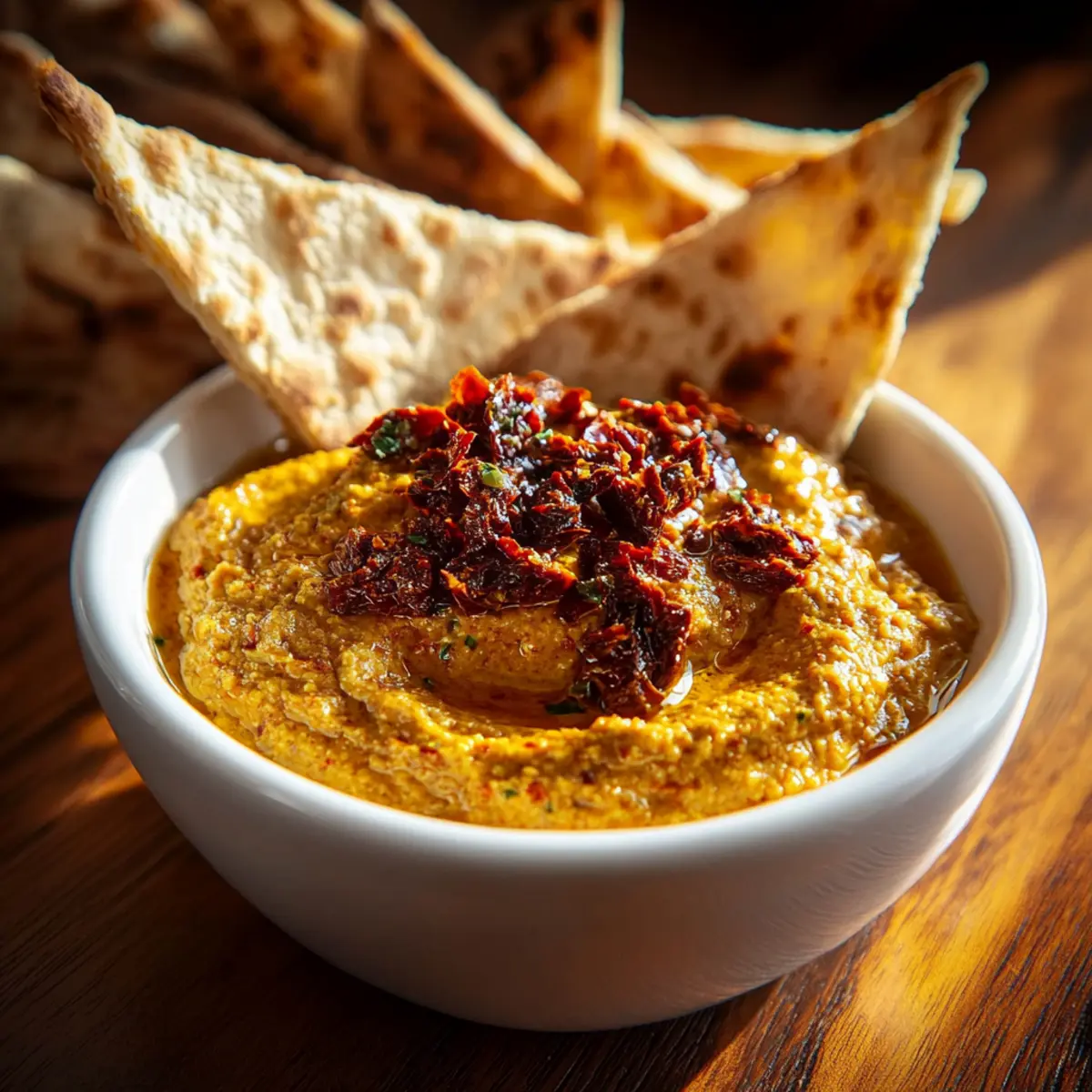 Mediterranean Sun Dried Tomato Garlic Olive Oil Dip