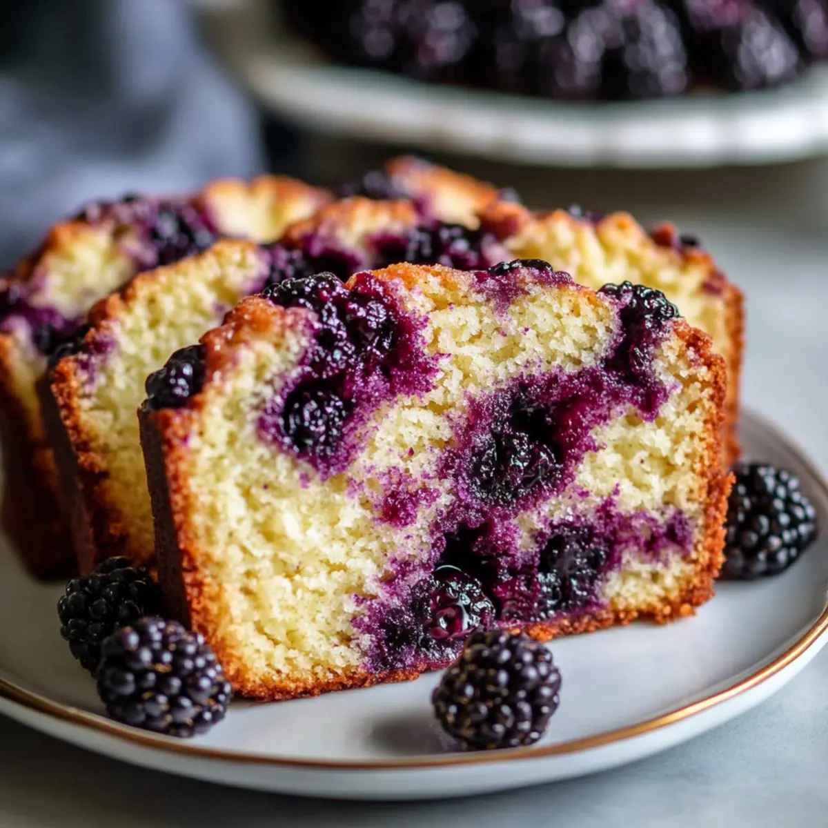 Blackberry Pound Cake