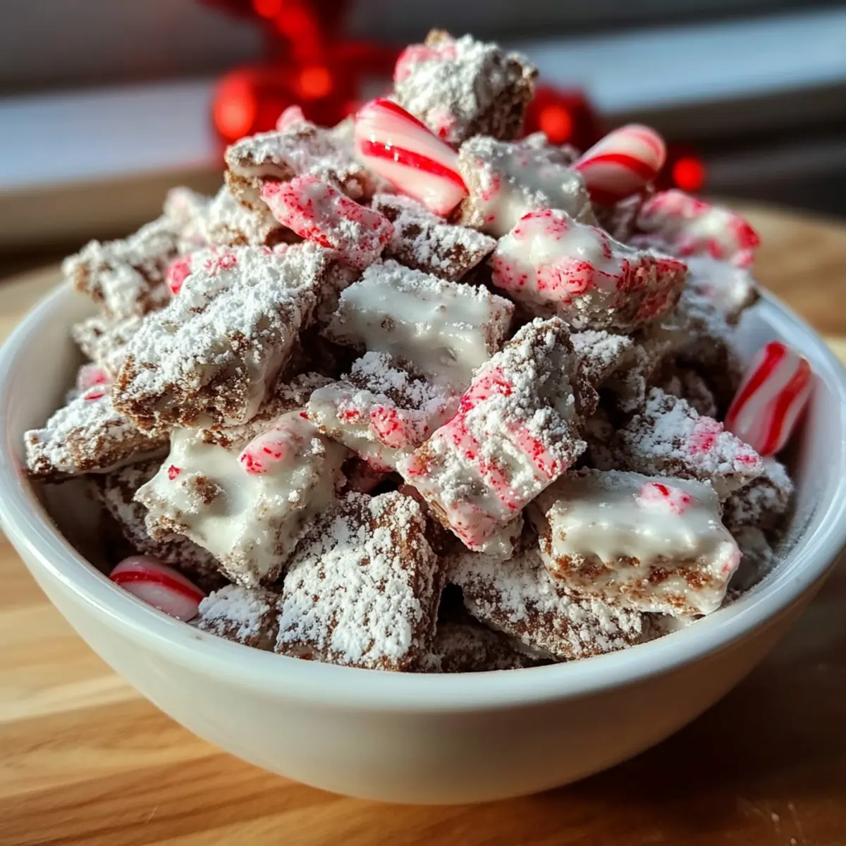 Peppermint Bark Muddy Buddies
