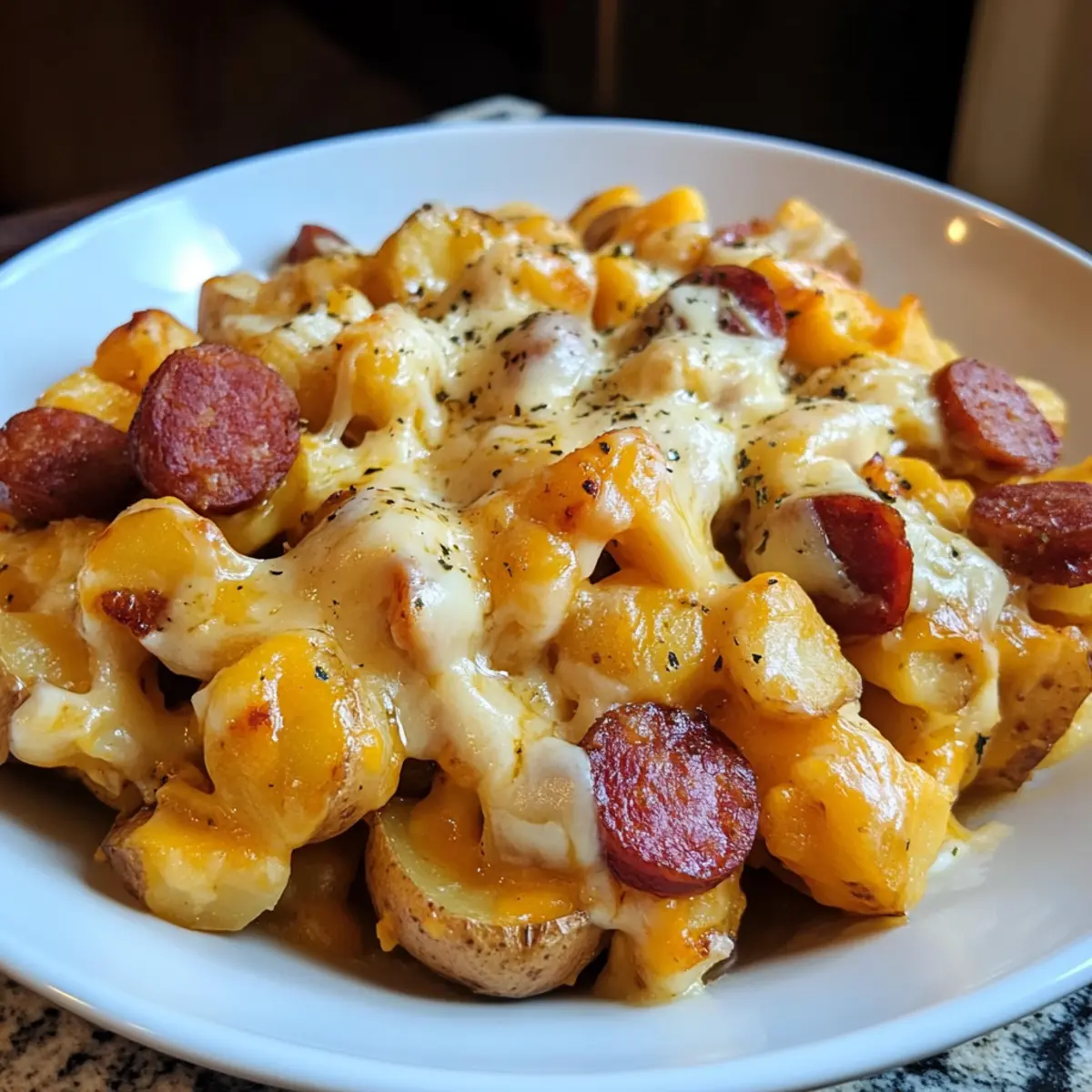 Cheesy Ranch Potatoes Smoked Sausage