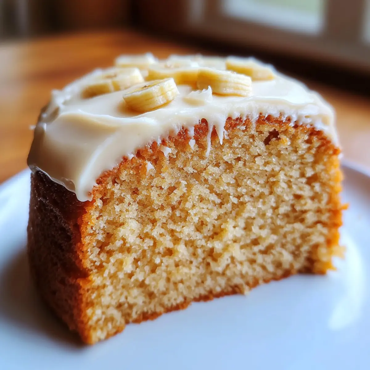 Banana Cake with Vanilla Frosting