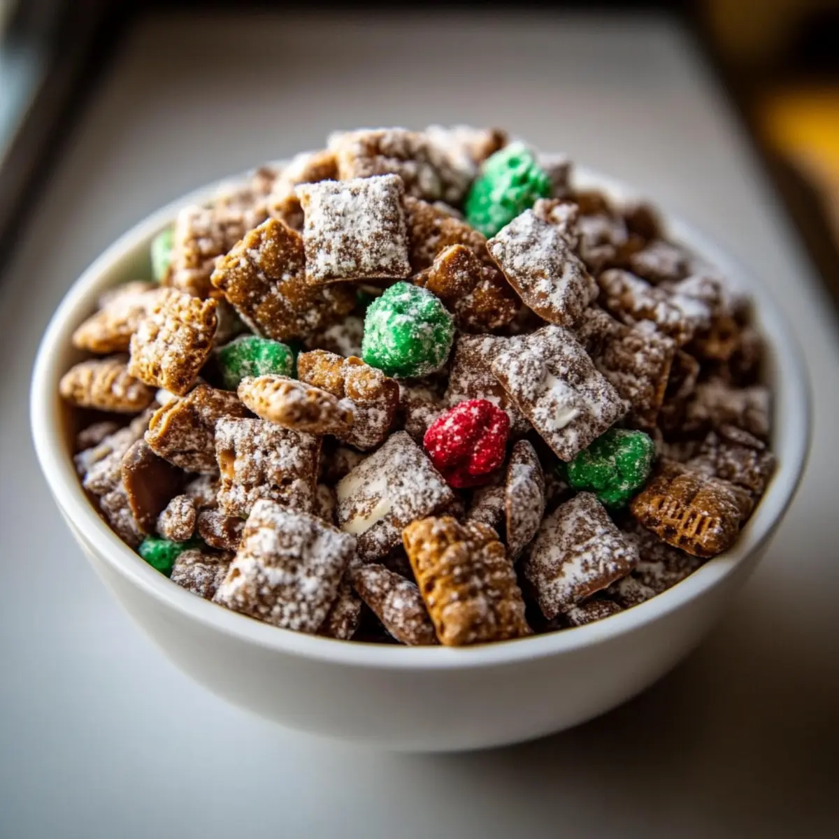 Mint Chocolate Puppy Chow