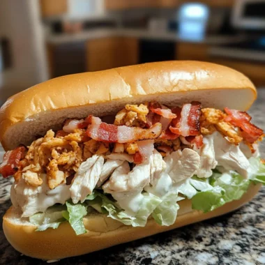 Chopped Chicken Bacon Ranch Sandwich