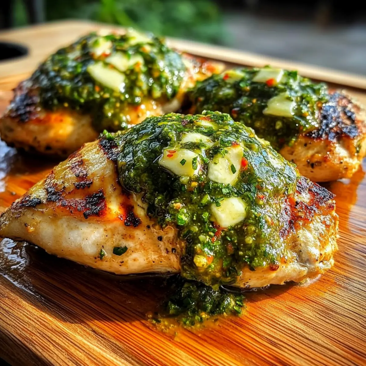 Grilled Salsa Verde Pepper Jack Chicken