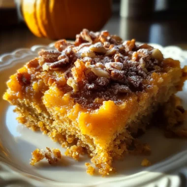 Fall Pumpkin Dump Cake