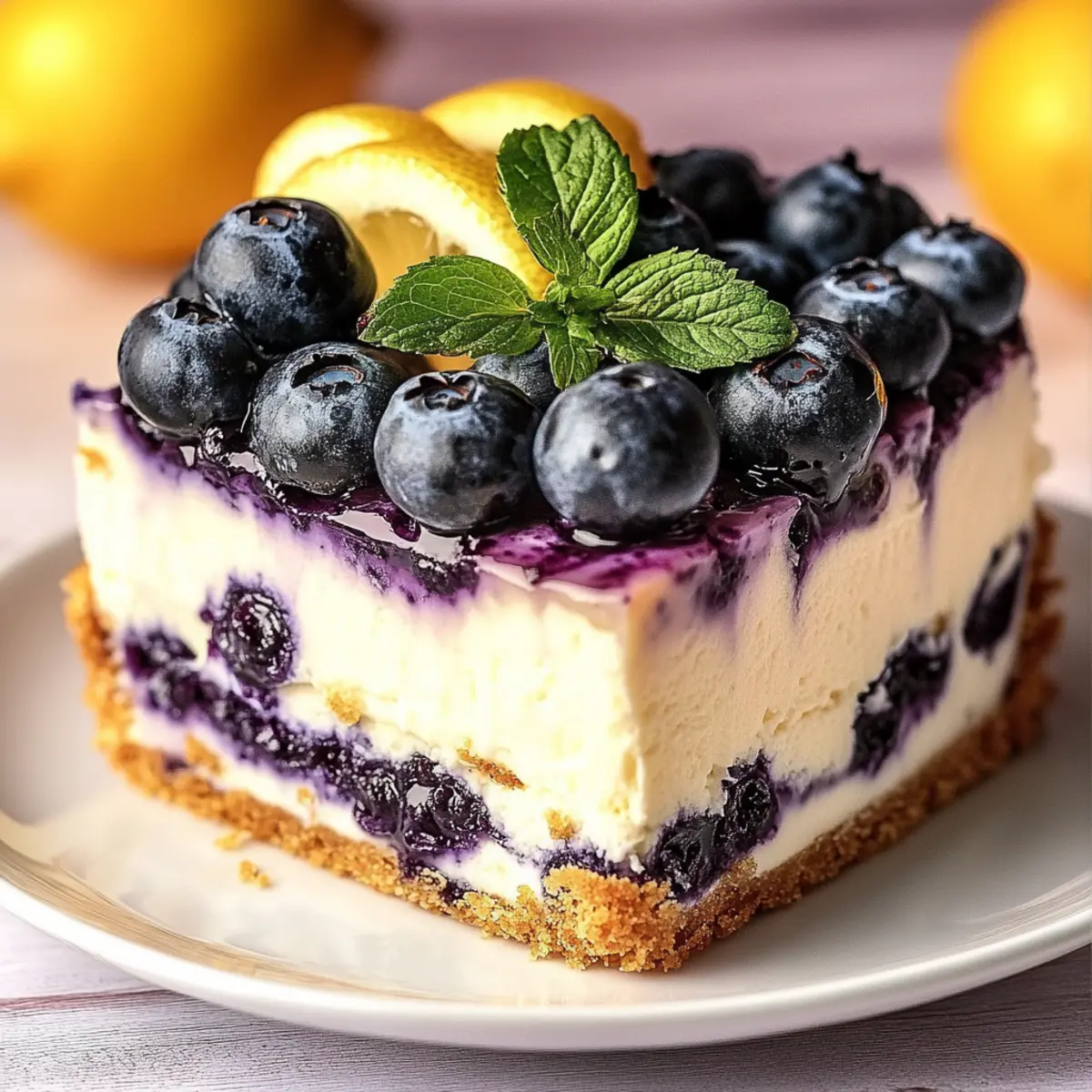 Lemon Blueberry Cheesecake