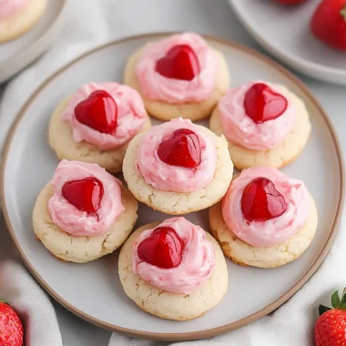 Strawberry Kiss Cookies