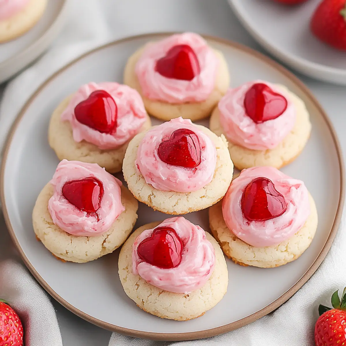 Strawberry Kiss Cookies