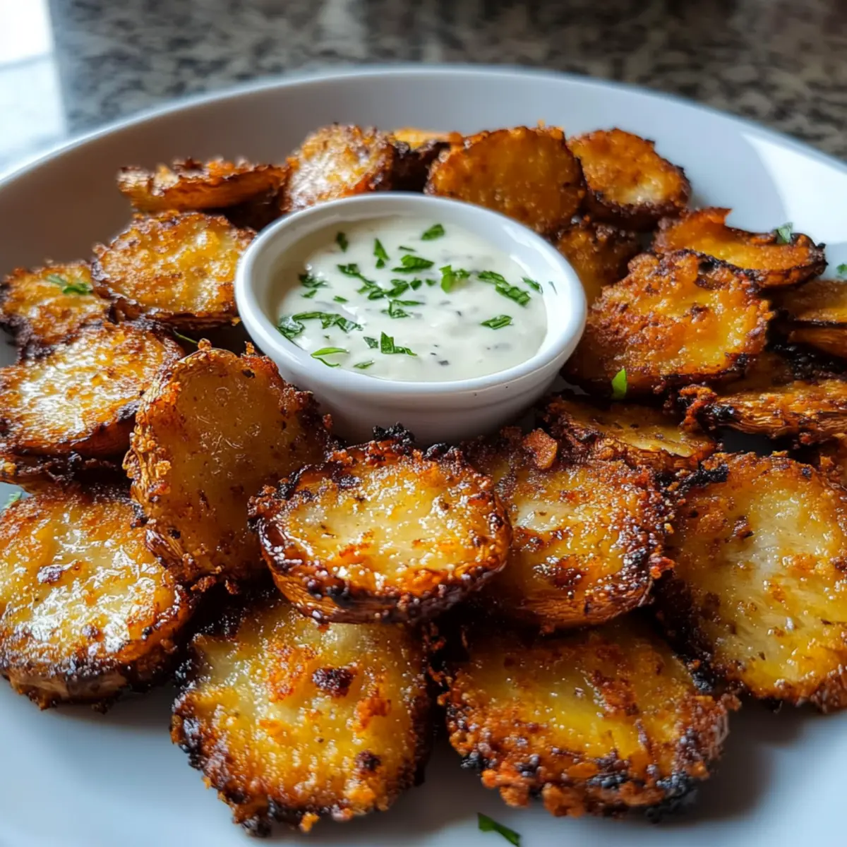 Fried Sliced Mushrooms