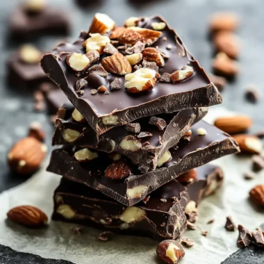 Dark Chocolate Nut Squares
