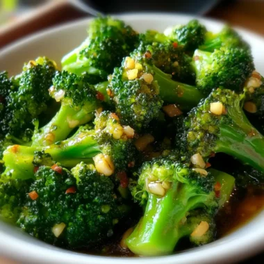 Broccoli with Garlic Sauce