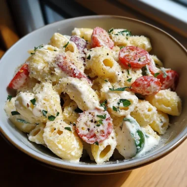 Creamy Lemon Parmesan Pasta Salad