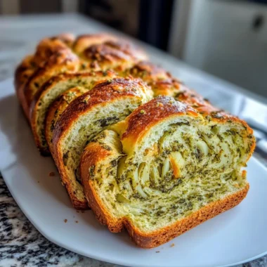Swirled Garlic Herb Bread
