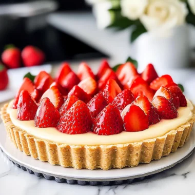 Strawberry Champagne Tart