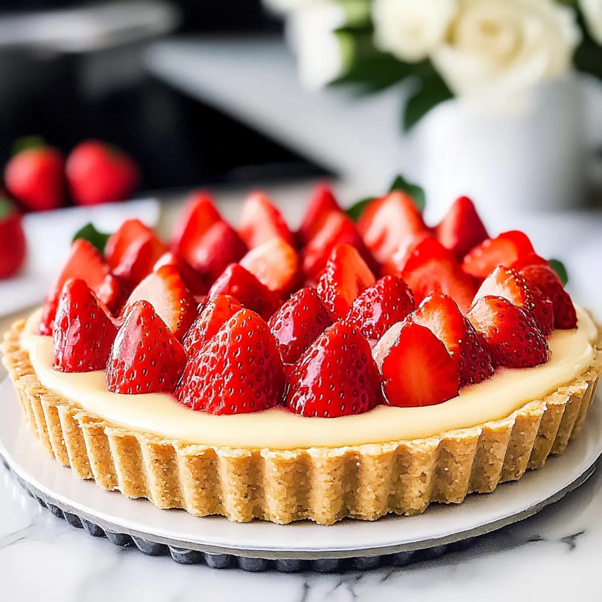 Strawberry Champagne Tart