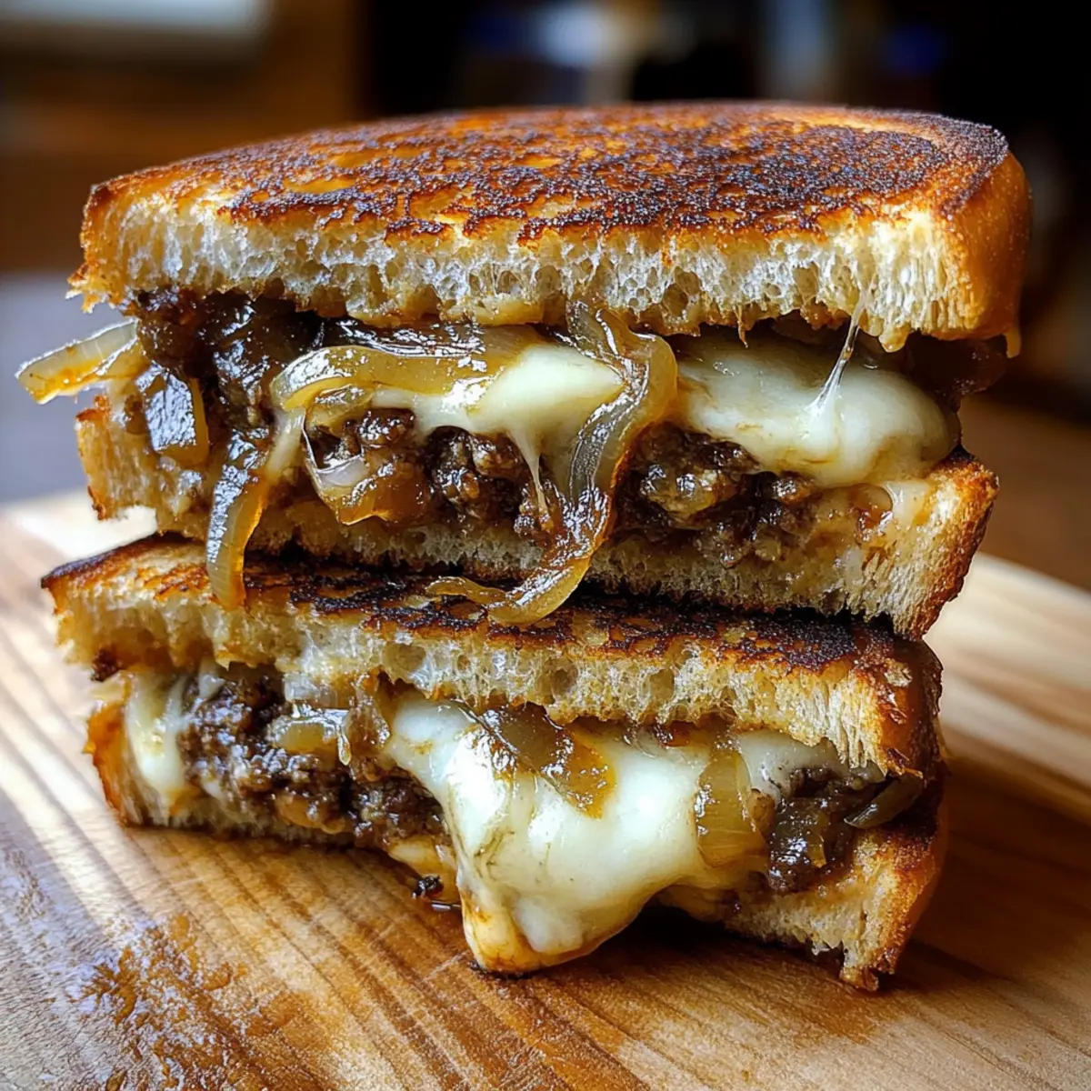 French Onion Patty Melt
