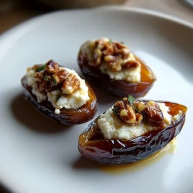 Goat Cheese Stuffed Dates