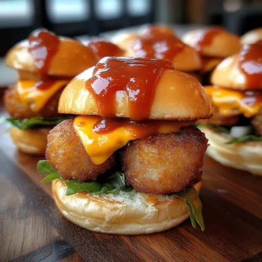 Mini Tater Tot Cheeseburgers