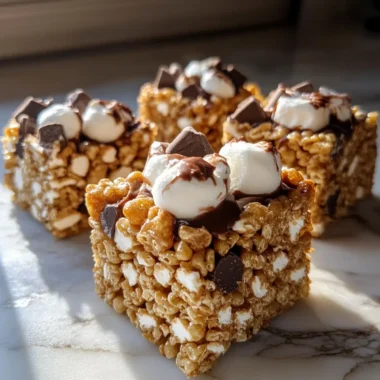 S'mores Rolled Rice Krispie Treats