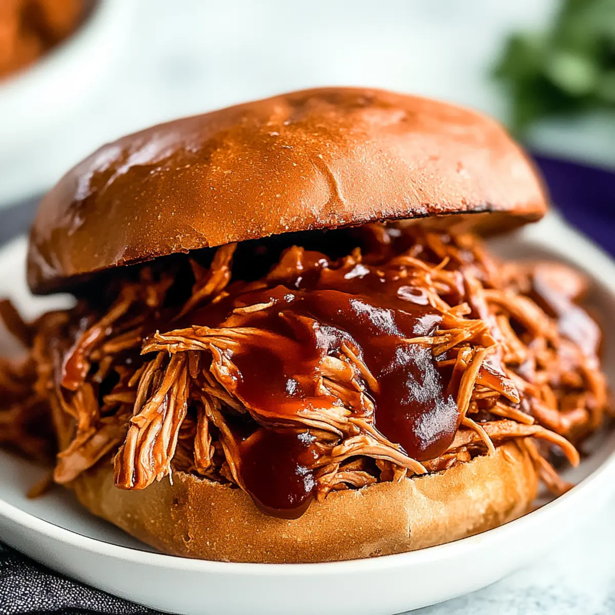 Slow Cooker Shredded BBQ Chicken