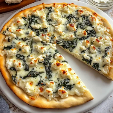 Spinach White Pizza