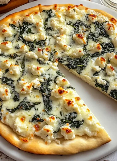 Spinach White Pizza